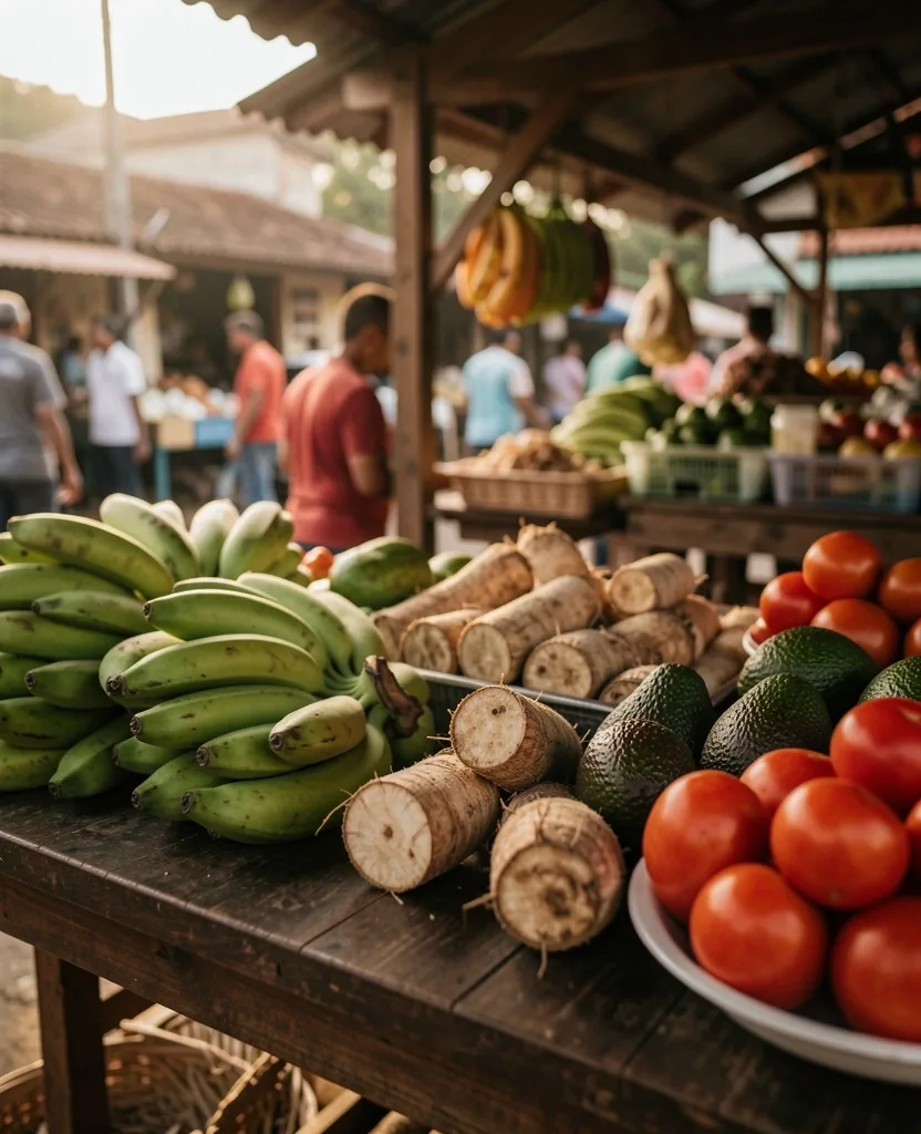 Productos frescos de mercado colombiano