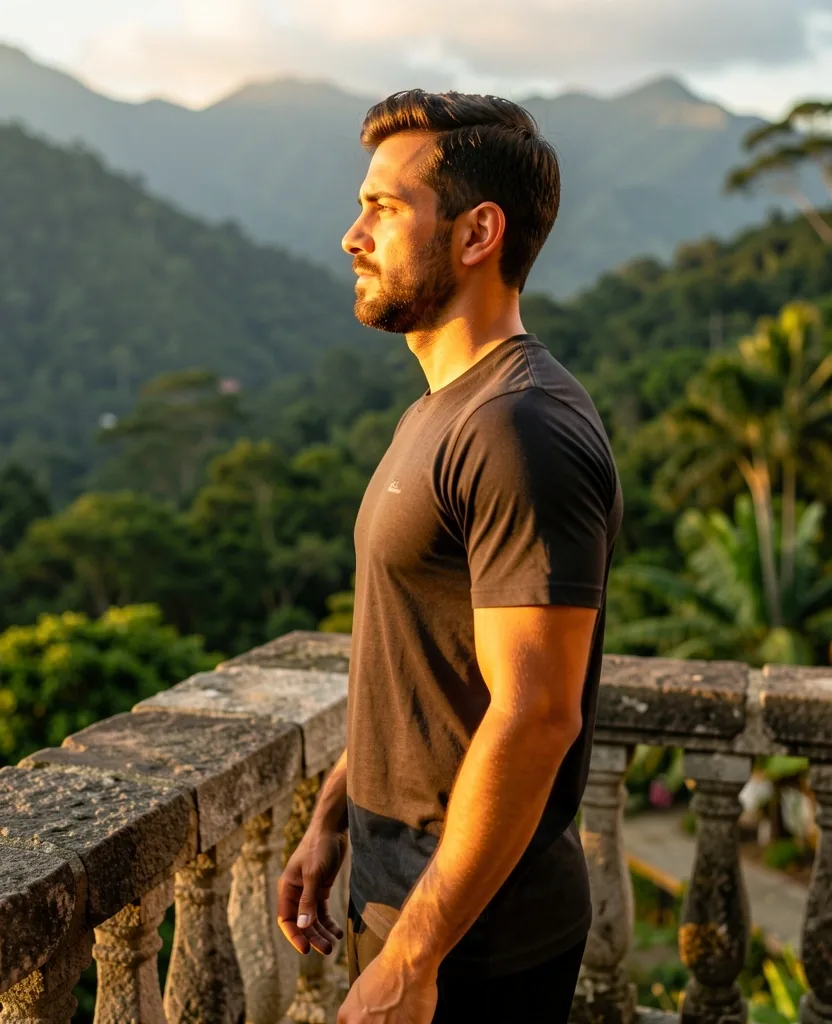 Estudio anatómico de anatomía masculina en alto contraste